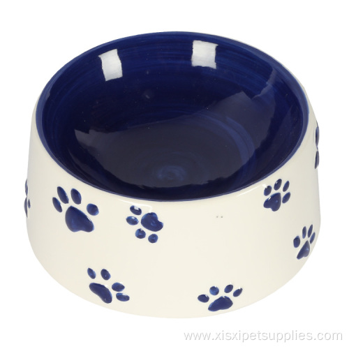 Pet Products Logo Custom Pet Ceramic Dog Bowl